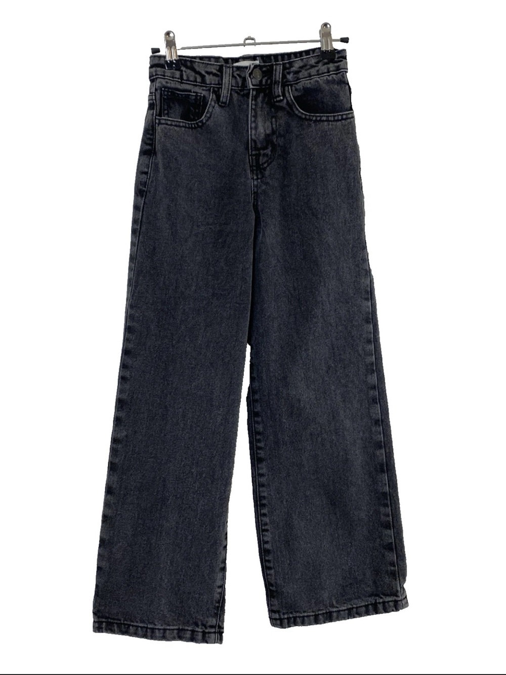 Hello Franki by Francesca's Black Wide Leg Jeans - 7/8
